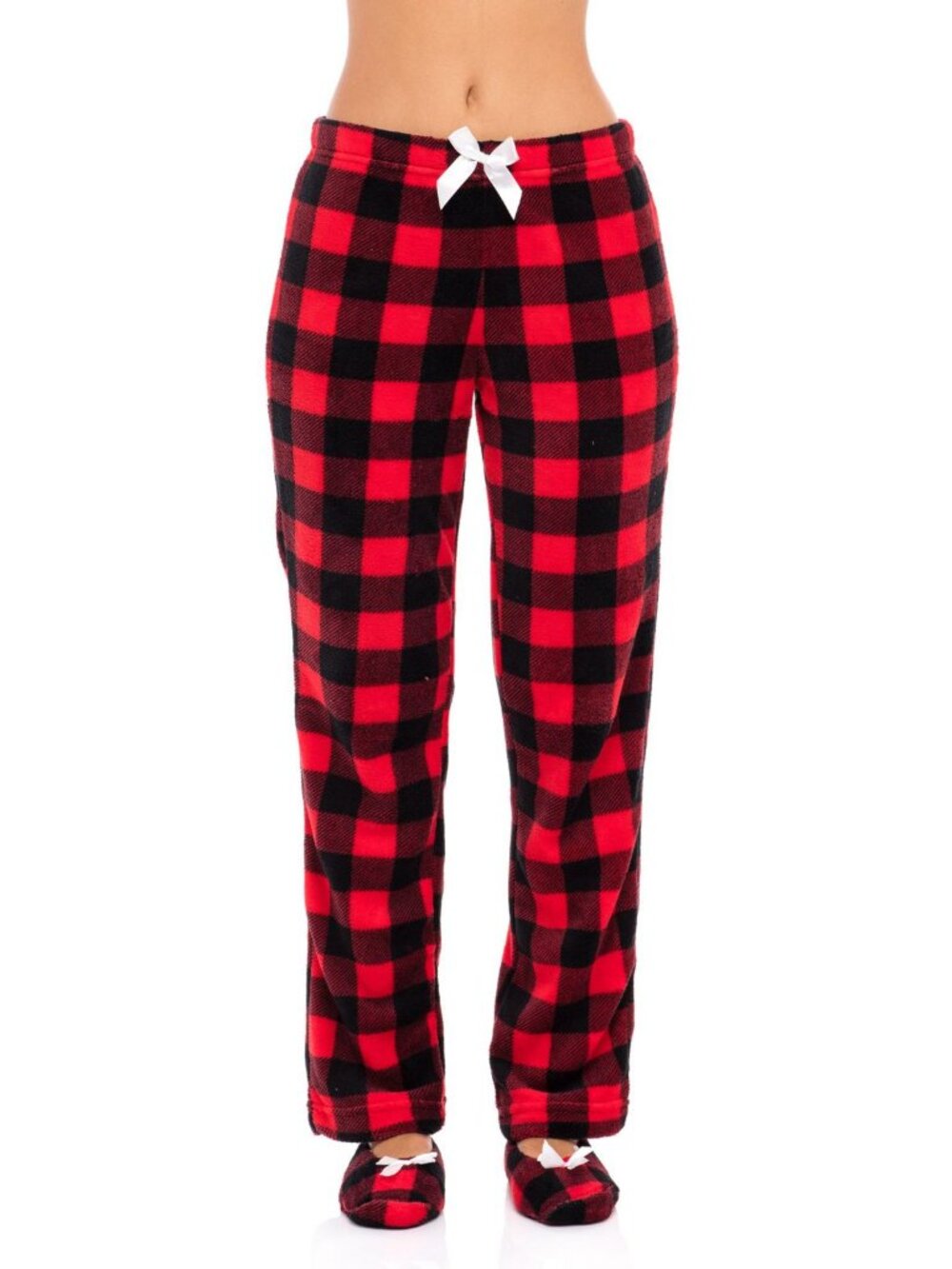 Sporto Womens Sleepwear Pajama Pant And Slipper 2-Pieces Set